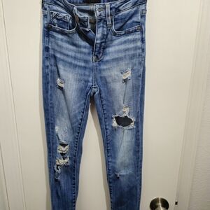 Distressed Blue Women's Jeans